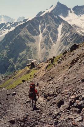 Descending Mt Elbrus